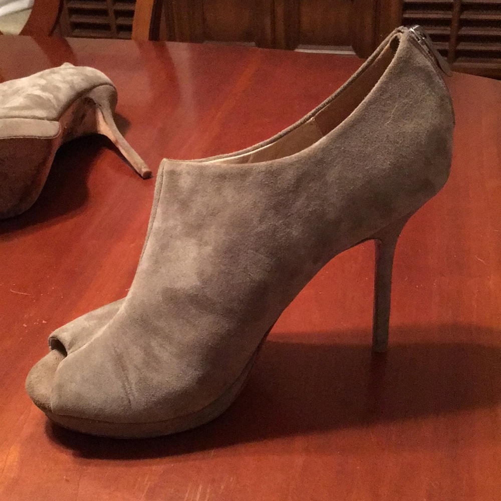 Pour La Victoire Forsa open toe gray booties - 11 - Picture 2 of 8